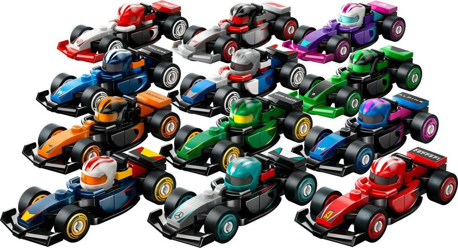 Espositore per auto da corsa LEGO F1 collezionabili