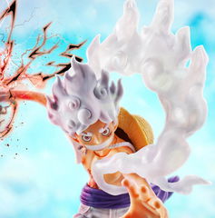 Copertina di Luffy Gear 5 sbarca a Egghead: la nuova SH Figuarts è pura energia