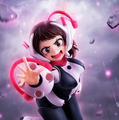 Copertina di Ochaco Uraraka sfida la gravità con la nuova SH Figuarts