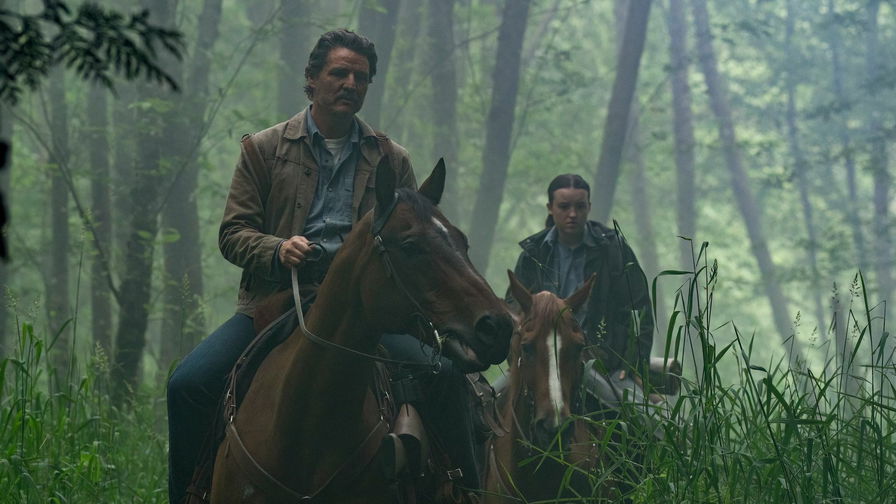 The Last of Us: Joel ed Ellie a cavallo nei boschi