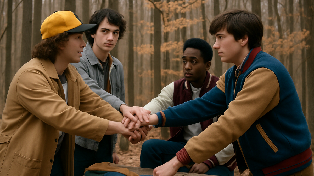 Immagine di Fan di 'Stranger Things' a Lucca con i Duffer Bros