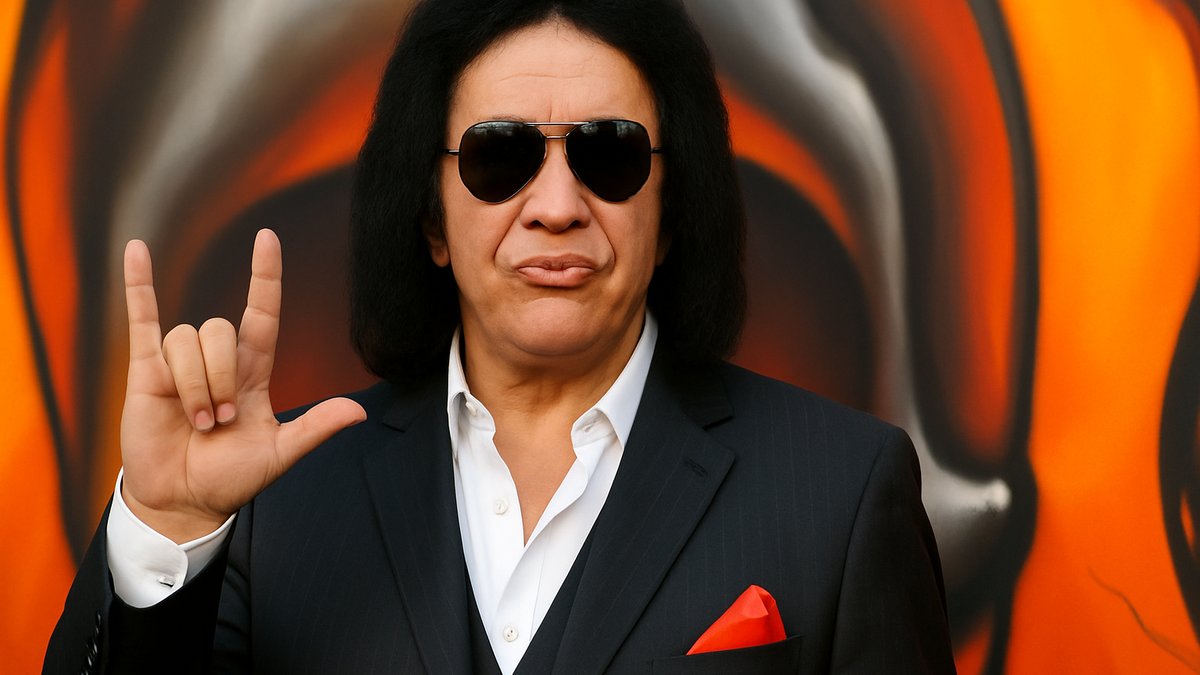 Immagine di Gene Simmons dei Kiss si riprende dopo incidente