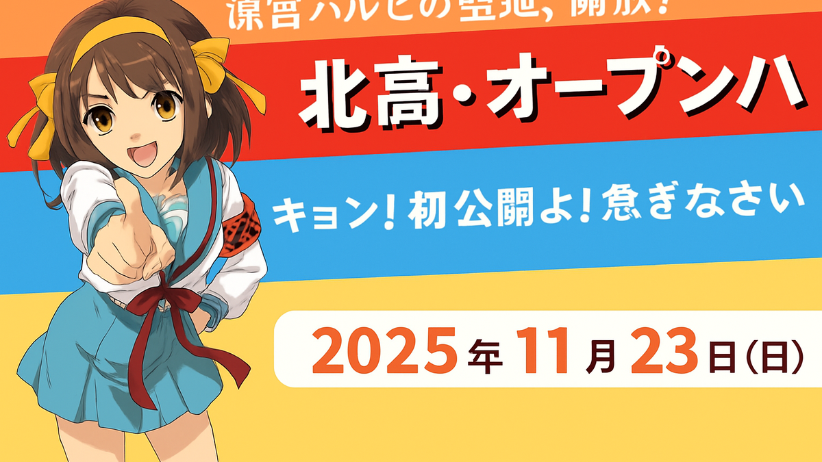 Immagine di La scuola di Haruhi Suzumiya apre al pubblico