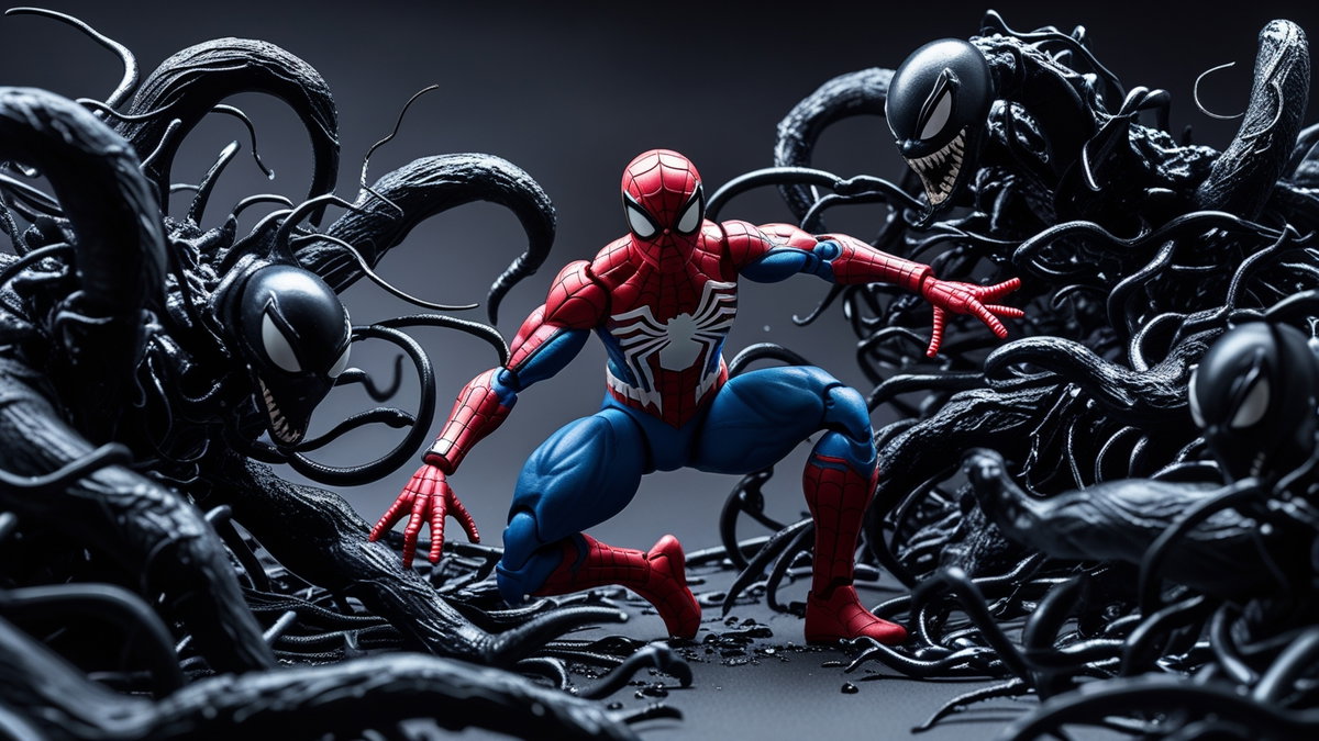 Immagine di Spider-Man entra nella Venom War con nuovo action figure