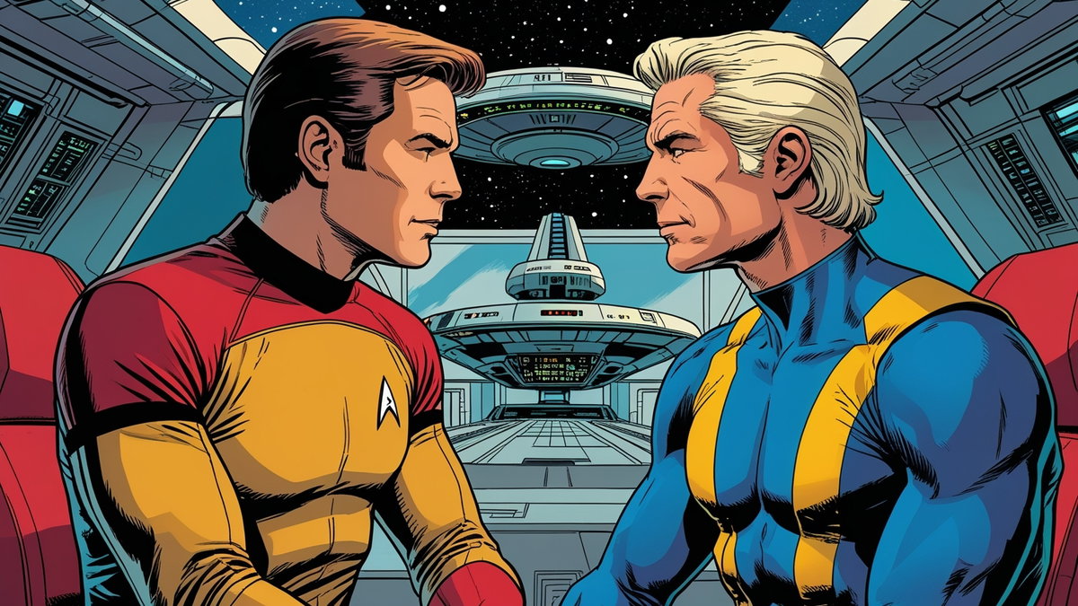 Immagine di Star Trek TNG incontrò gli X-Men negli anni '90