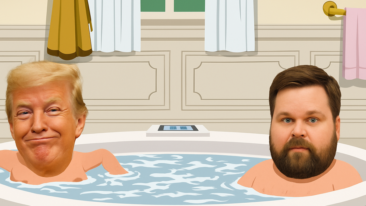 Immagine di South Park con Trump e Vance in scene hot