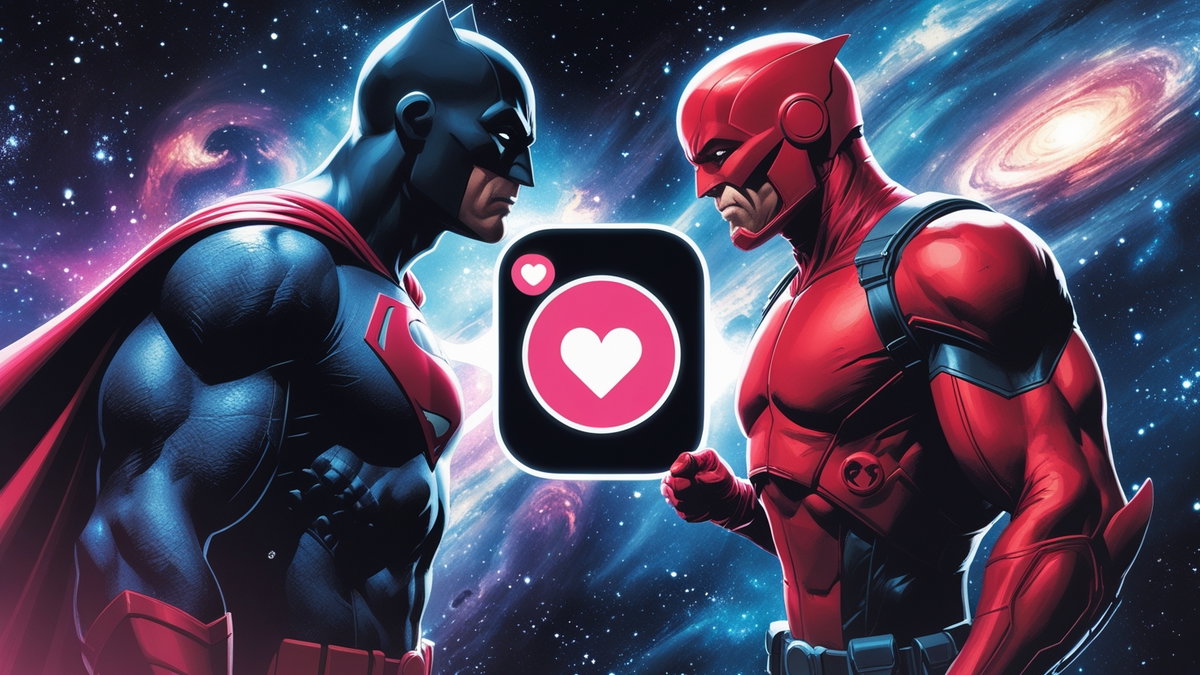 Immagine di Marvel e DC si incontrano su Tinder cosmico