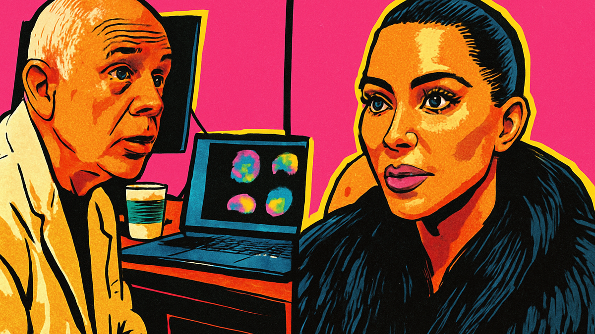 Immagine di Kim Kardashian: scansione cerebrale mostra stress