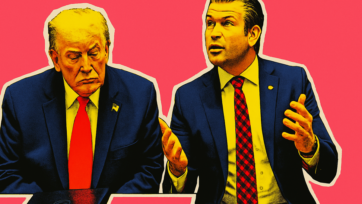 Immagine di Pete Hegseth umiliato da errore di battitura