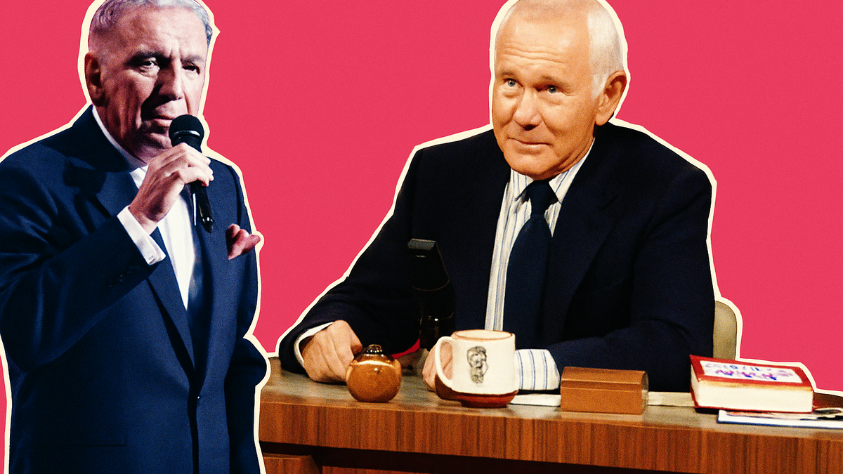 Immagine di Johnny Carson salvato da Frank Sinatra dai mafiosi