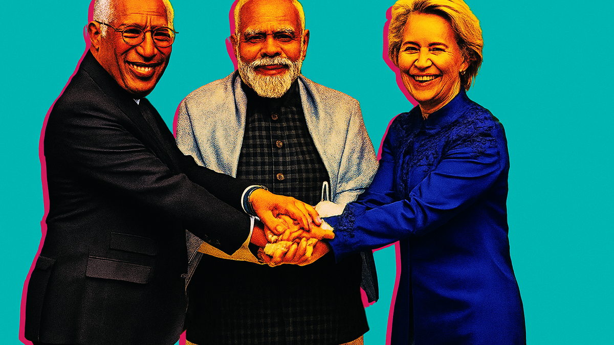 Immagine di Ursula von der Leyen conquista l'India con la moda
