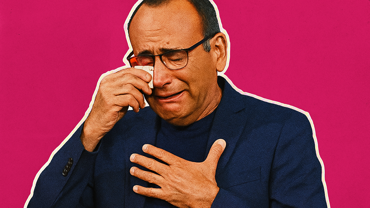 Immagine di Carlo Conti in lacrime a Verissimo per il figlio