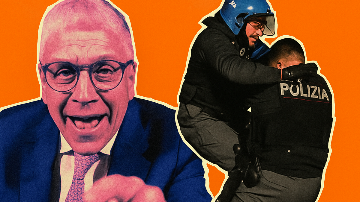 Immagine di Mario Giordano contro i violenti a Torino