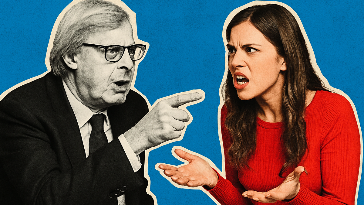 Immagine di Sgarbi contro la figlia: "Voglio essere lasciato in pace"