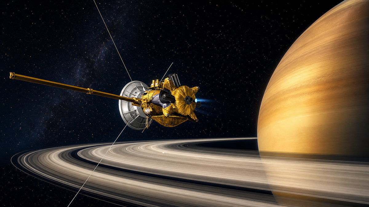 Immagine di 22 anni fa Cassini-Huygens entrò nell'orbita di Saturno nel 2004