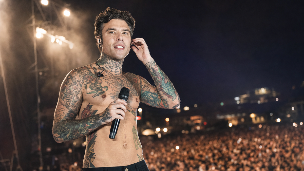 Immagine di Fedez a Radio Italia Live: la sorpresa sul palco fa rumore
