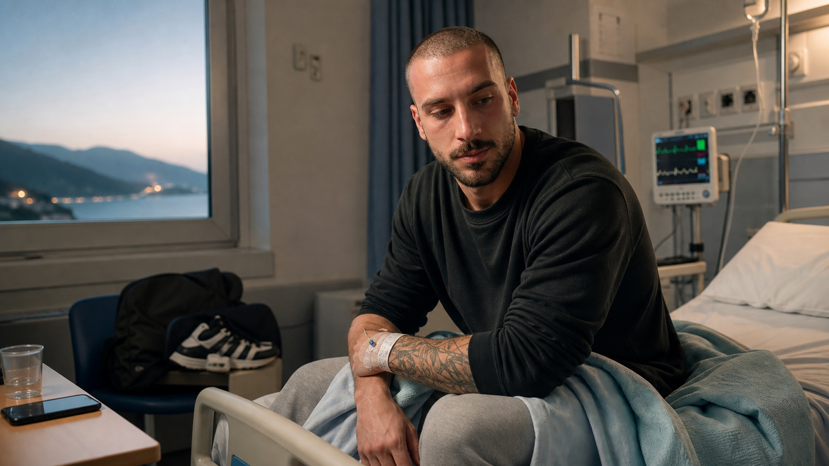 Immagine di Andreas Muller in ospedale, la frase che lascia tutti col fiato sospeso