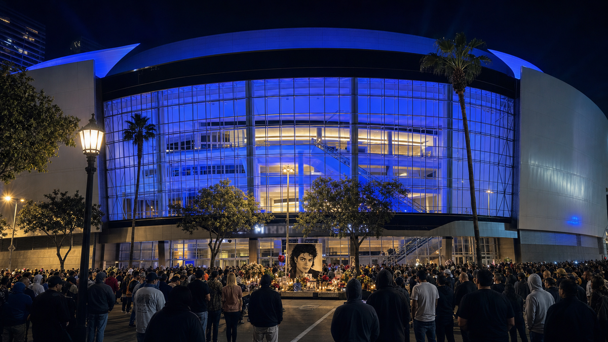 Immagine di 17 anni fa Michael Jackson ebbe il funerale pubblico allo Staples Center di Los Angeles nel 2009