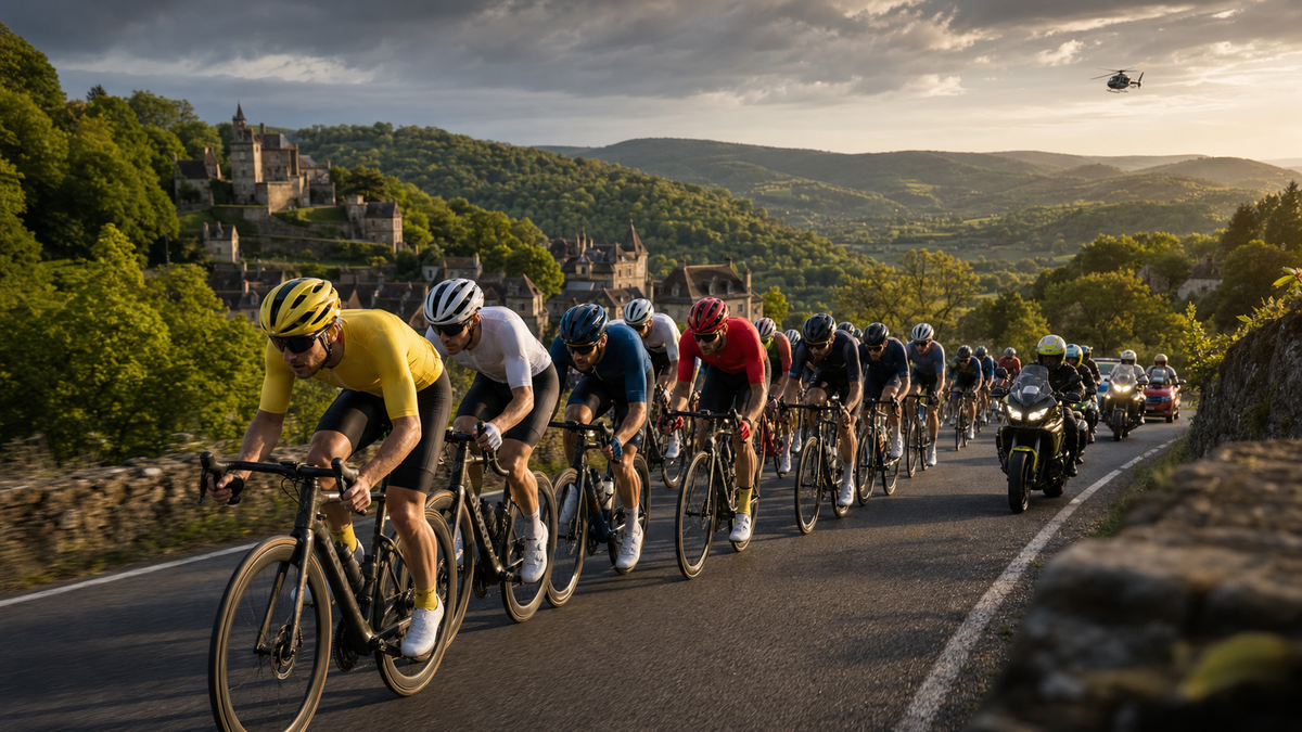 Immagine di Dove vedere Tour de France 2026 tappa 9 Malemort-Ussel oggi: orario, canale e streaming