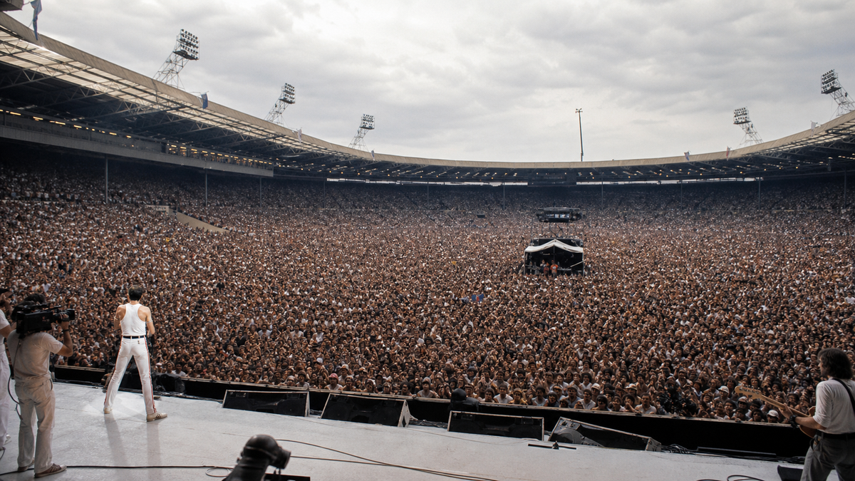 Immagine di 41 anni fa il Live Aid si svolse a Wembley e Philadelphia per raccogliere fondi contro la carestia in Etiopia