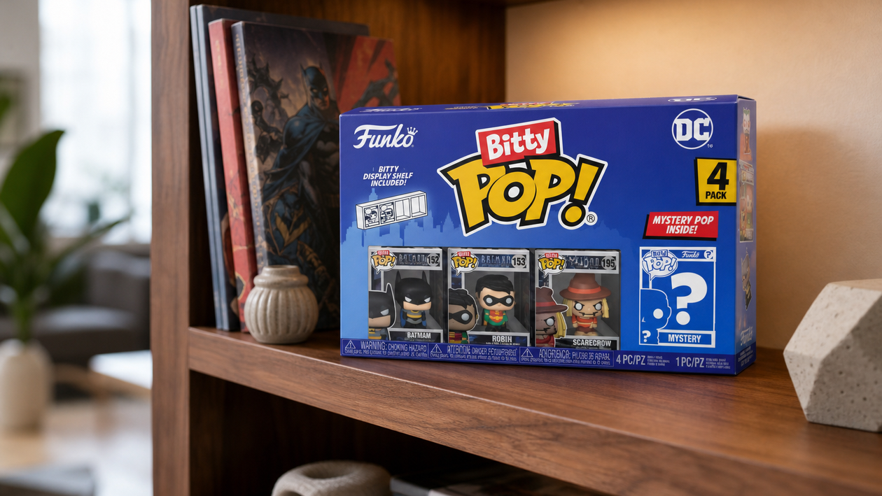 Immagine di Batman in miniatura: 4 Funko Bitty Pop! DC a 11,63€ su Amazon