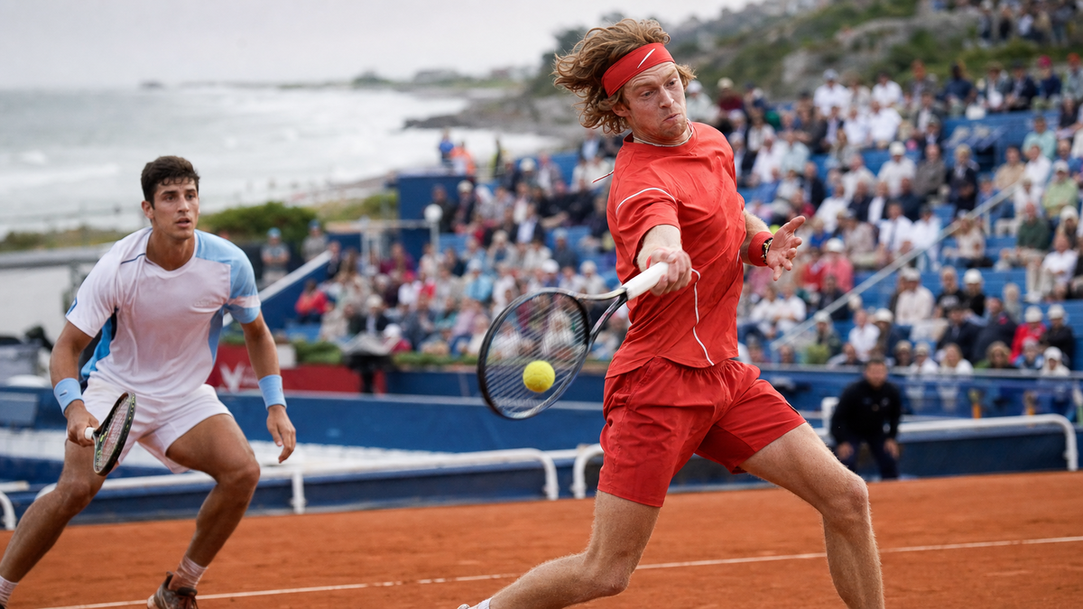 Immagine di Dove vedere Rublev-Darderi oggi: orario, canale e streaming della finale ATP Bastad 2026