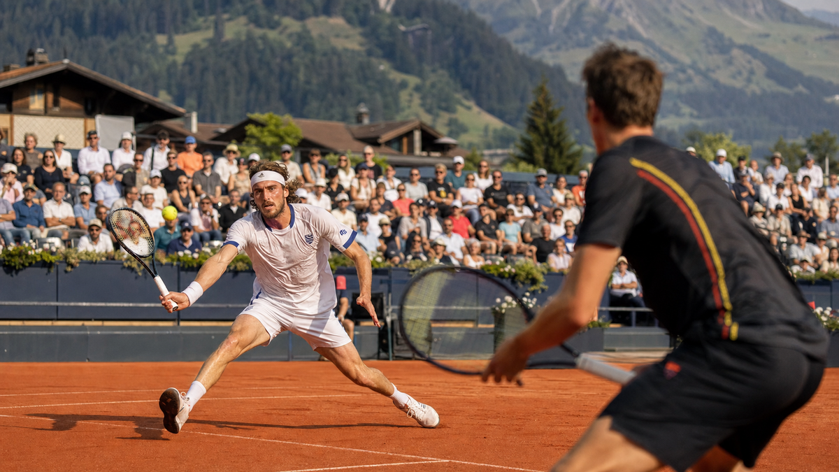 Immagine di Dove vedere Tsitsipas-Collignon oggi: orario, canale e streaming della finale ATP Gstaad 2026