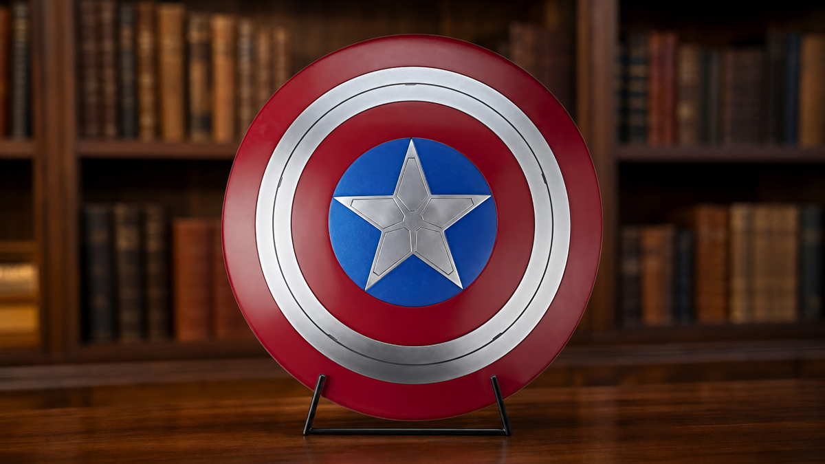 Immagine di Captain America a grandezza naturale: 48,65€ di sconto sullo scudo