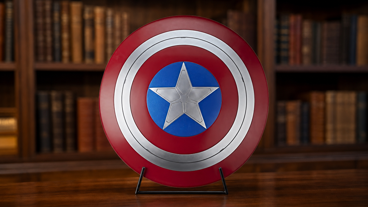 Immagine di Captain America a grandezza naturale: 48,65€ di sconto sullo scudo