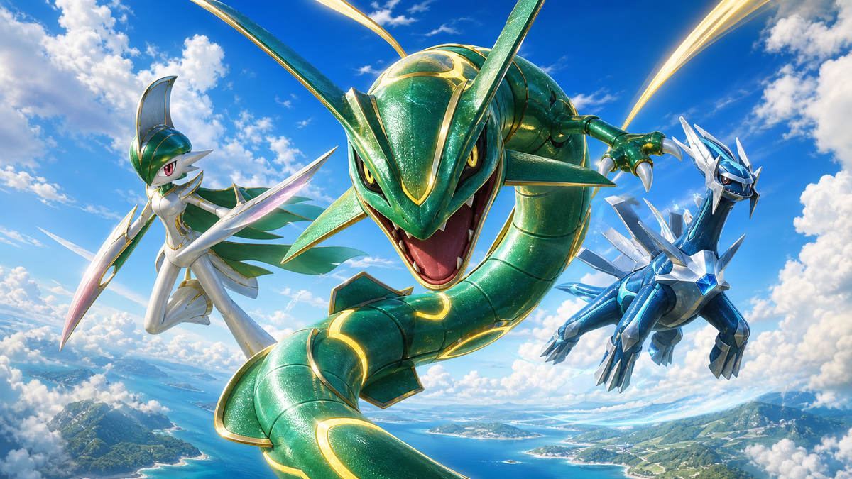 Immagine di Pokémon TCG Pocket: Mega Rayquaza, Gallade e Metagross nel nuovo trailer