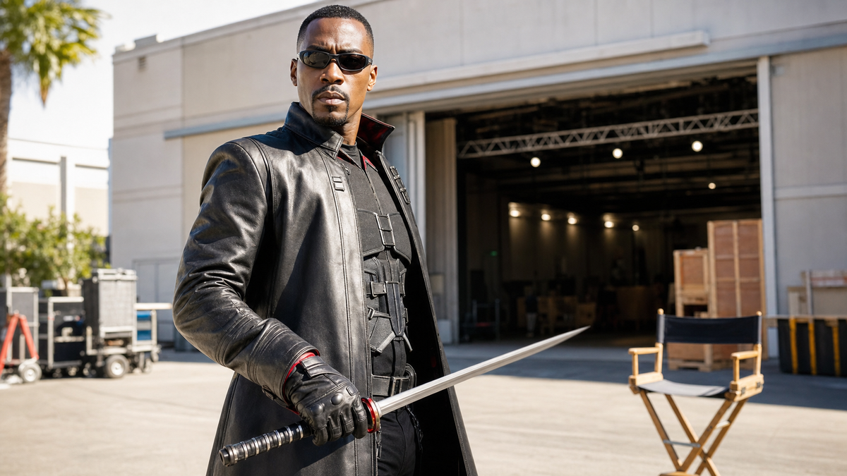 Immagine di Blade: l’autore del logo saluta il film con Mahershala Ali