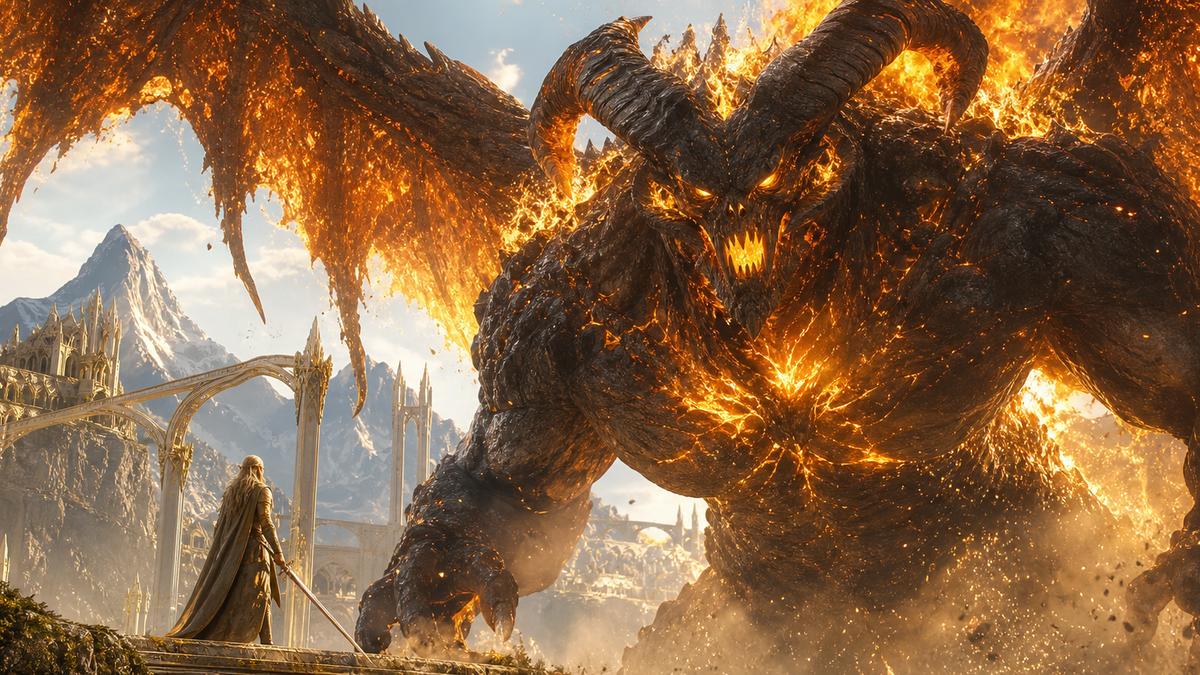 Immagine di Gli Anelli del Potere 3: Simon Pegg sarà la voce del Balrog