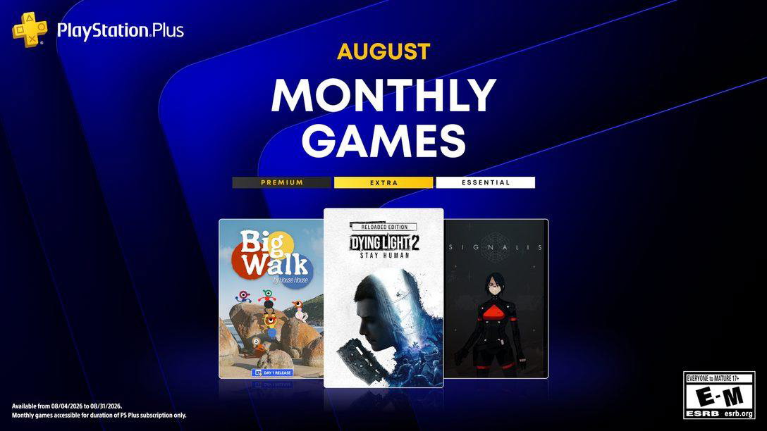 Immagine di PlayStation Plus agosto 2026: Dying Light 2 guida tre giochi e un bonus Marvel