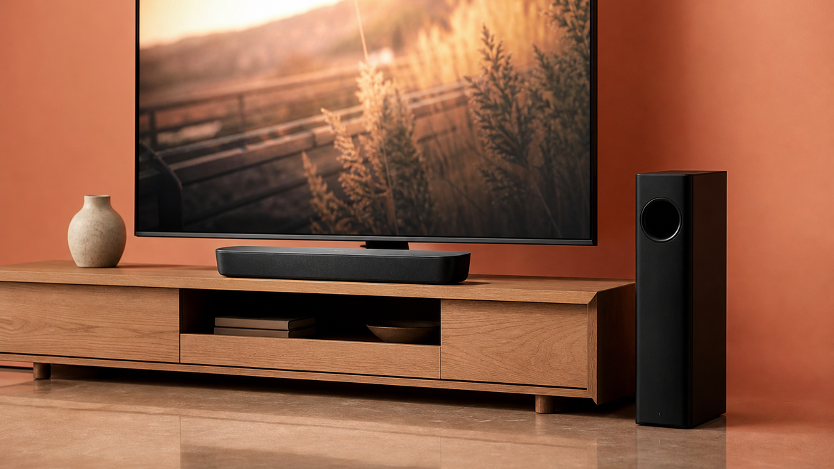 Immagine di Panasonic SC-HTB250 al 47%, il subwoofer wireless dà corpo a film e serie