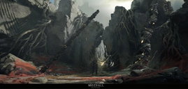 Copertina di Mistfall Hunter: Polearm & Shield trasforma il Withered Knight in un difensore a distanza
