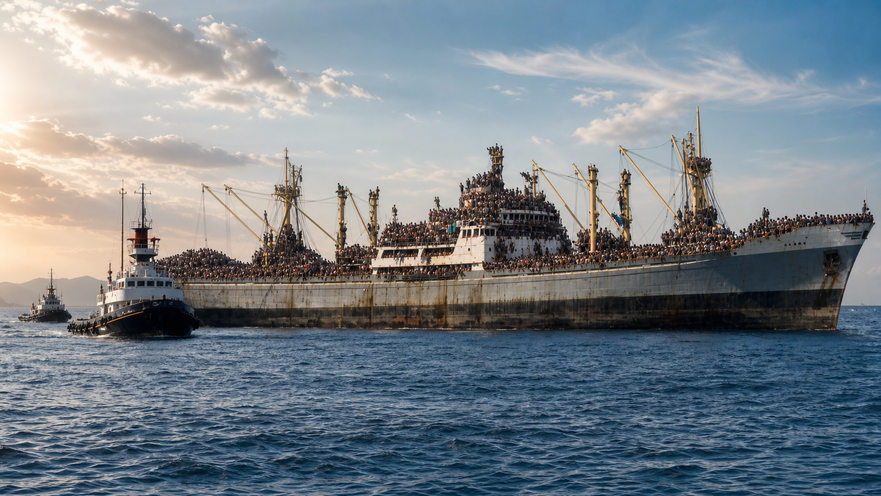 35 anni fa la nave Vlora arrivò a Bari con circa 20.000 migranti albanesi