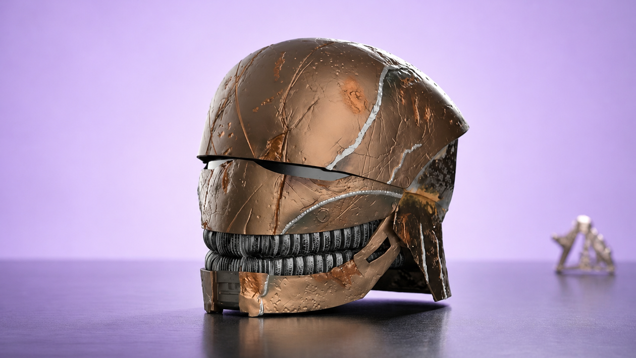 Immagine di Hasbro Black Series Star Wars a 94,99€: il casco dello Straniero da esporre