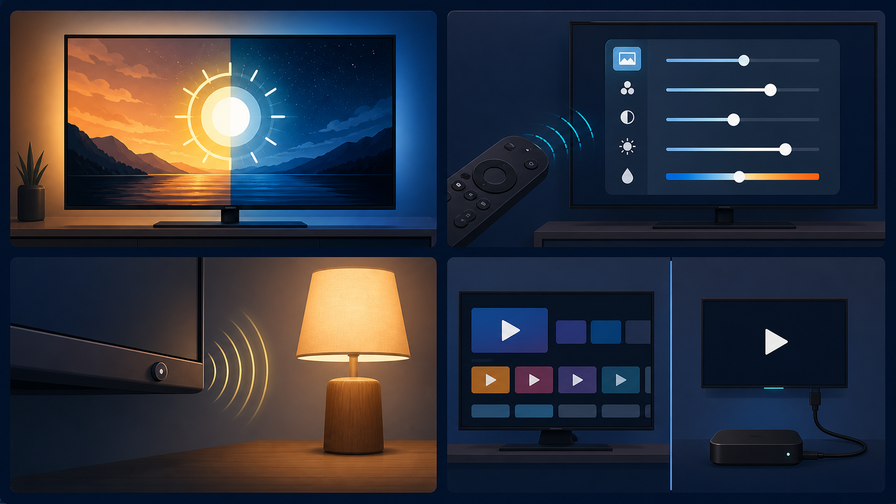 La diagnosi va eseguita durante la riproduzione HDR, verificando formato, profilo, sensori, ambiente e sorgente.