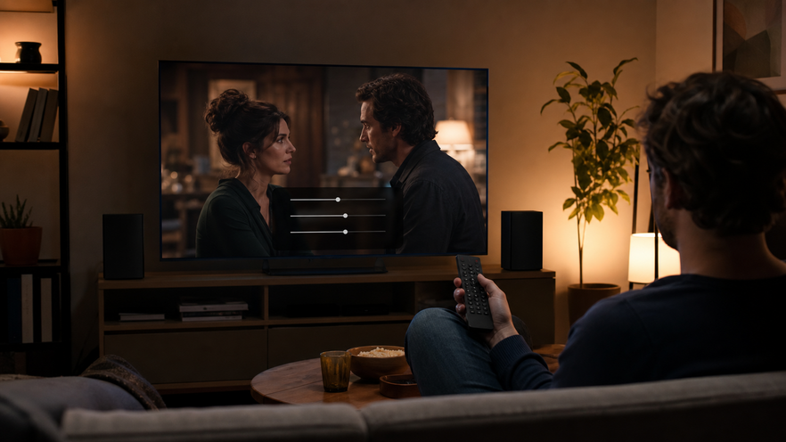 Dialoghi bassi e musica troppo alta sulla TV: le regolazioni da provare