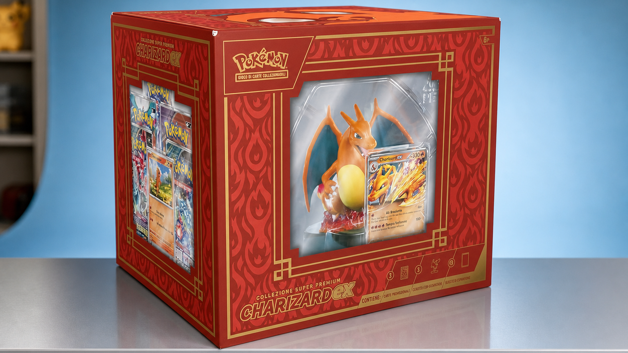 Immagine di Pokémon Charizard-ex ora costa 87,89€, mai così poco per il box premium