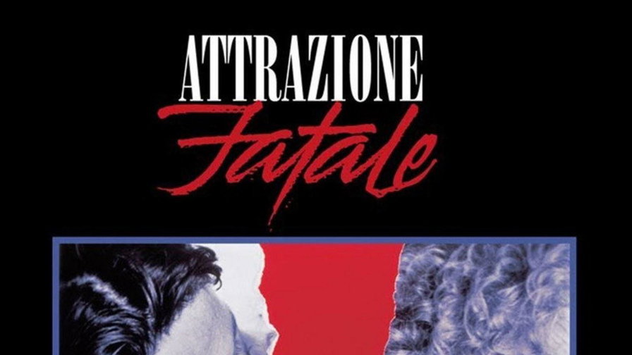 Michael Douglas e Glenn Close divisi da uno strappo rosso nel manifesto italiano
