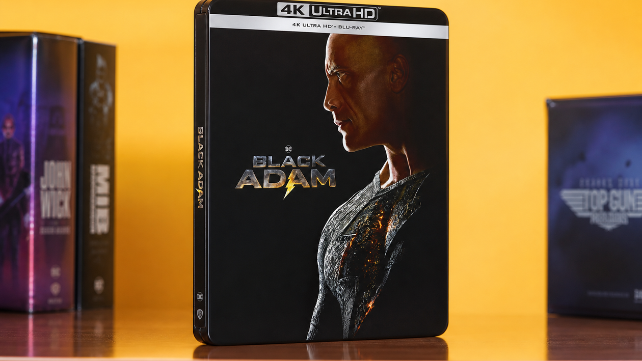 Immagine di Black Adam Steelbook 4K Warner Bros costa 15€, un affare per i fan