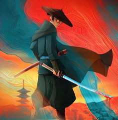 Copertina di Blue Eye Samurai: Mizu arriverà a Londra nel 2027, il finale è fissato per il 2028