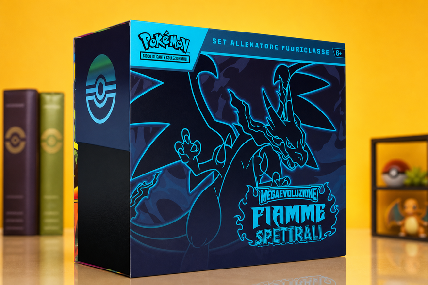 Con nove buste e Charcadet promo, Pokémon Fiamme Spettrali è al minimo di 49,06€