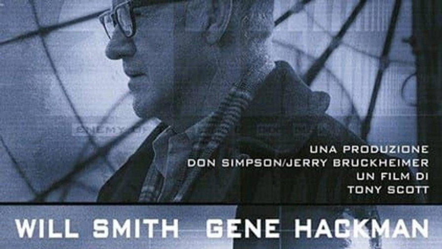 Will Smith al centro tra due immagini di Gene Hackman nella locandina