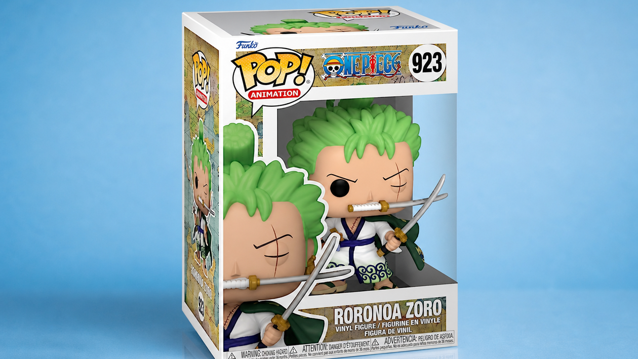 Immagine di Roronoa Zoro Funko Pop costa 12,90€ su Amazon, mai così poco