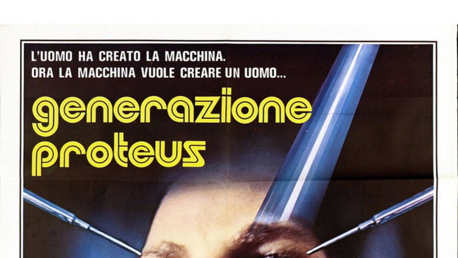 Il volto di Julie Christie circondato da bracci meccanici nel manifesto italiano