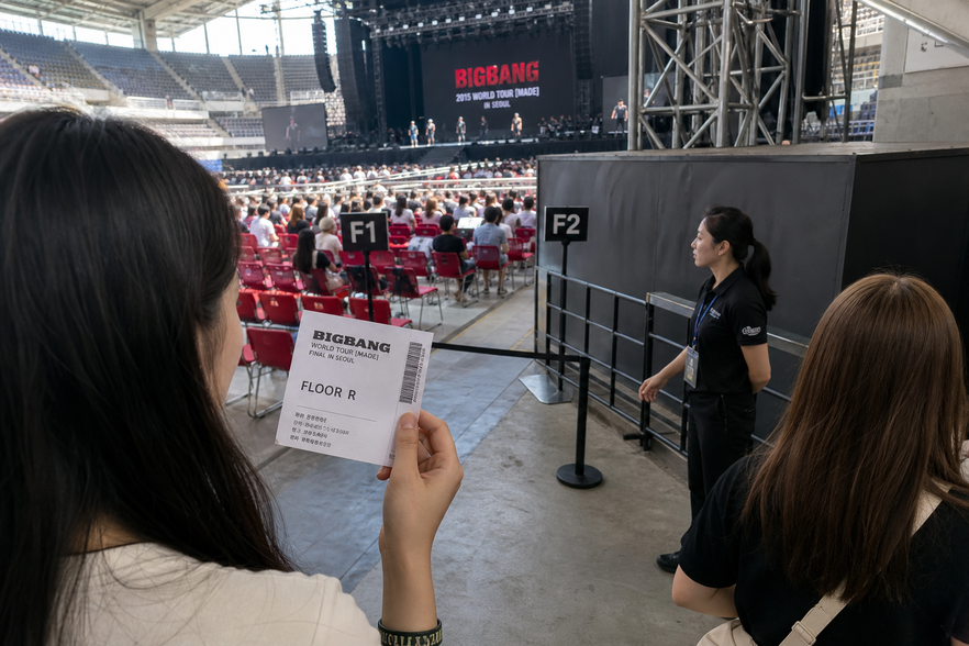 BIGBANG: esposto sui posti FLOOR R da 253.000 won con visuale ostacolata