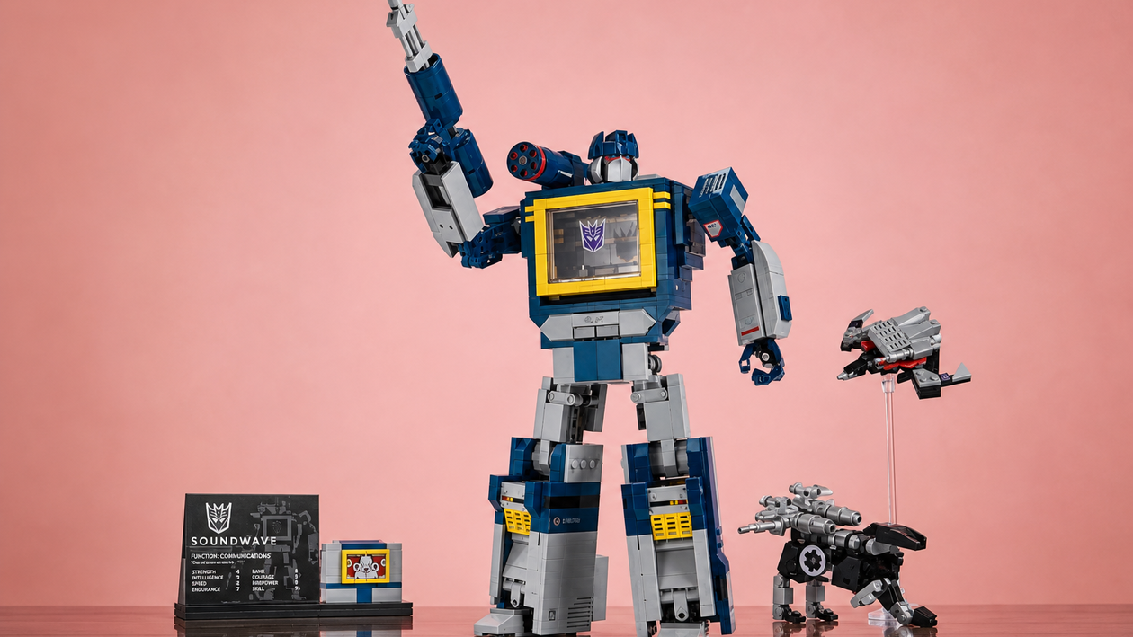 Immagine di LEGO Soundwave sotto i 135€, si trasforma davvero ed è nato per la vetrina