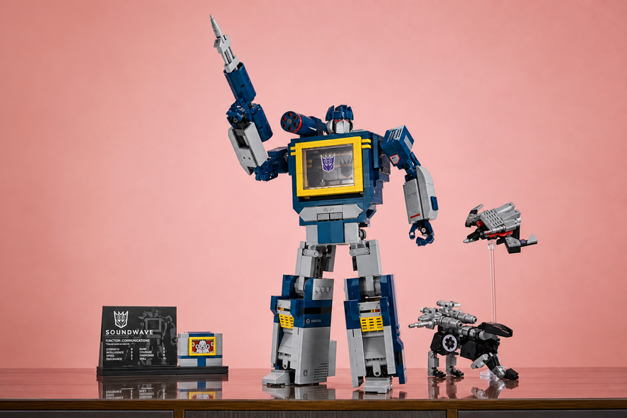LEGO Soundwave sotto i 135€, si trasforma davvero ed è nato per la vetrina